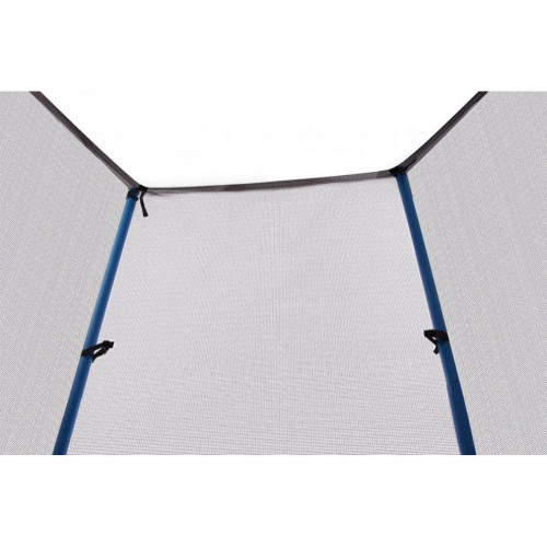Батут  Hop-Sport 8FT 244 black/blue см с внешней сеткой  - фото №10
